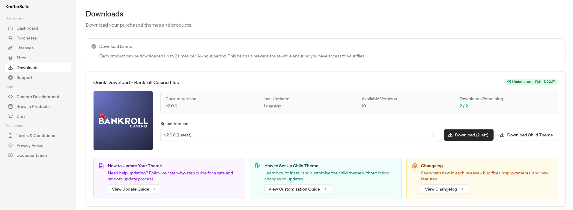 Child theme download